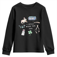 I Still Wish for You Lucky Rabbit 1111 Stars Clover Signs Youth Sweatshirt