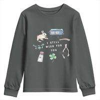 I Still Wish for You Lucky Rabbit 1111 Stars Clover Signs Youth Sweatshirt