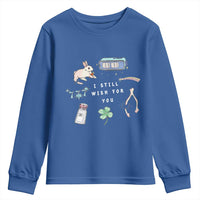 I Still Wish for You Lucky Rabbit 1111 Stars Clover Signs Youth Sweatshirt