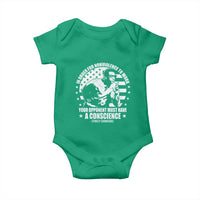 Stokely Carmichael Quote Baby Onesie In Order For Nonviolence To Work Your Opponent Must Have A Conscience