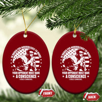 Stokely Carmichael Quote Ceramic Ornament In Order For Nonviolence To Work Your Opponent Must Have A Conscience