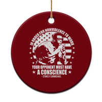 Stokely Carmichael Quote Ceramic Ornament In Order For Nonviolence To Work Your Opponent Must Have A Conscience