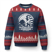 Stokely Carmichael Quote Ugly Christmas Sweater In Order For Nonviolence To Work Your Opponent Must Have A Conscience