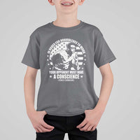 Stokely Carmichael Quote T Shirt For Kid In Order For Nonviolence To Work Your Opponent Must Have A Conscience