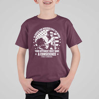 Stokely Carmichael Quote T Shirt For Kid In Order For Nonviolence To Work Your Opponent Must Have A Conscience