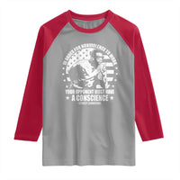 Stokely Carmichael Quote Raglan Shirt In Order For Nonviolence To Work Your Opponent Must Have A Conscience