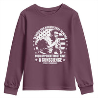 Stokely Carmichael Quote Youth Sweatshirt In Order For Nonviolence To Work Your Opponent Must Have A Conscience