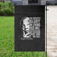 Nelson Mandela Quote Garden Flag The Greatest Glory In Living Lies Not In Never Falling But In Rising