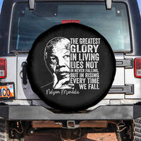 Nelson Mandela Quote Spare Tire Cover The Greatest Glory In Living Lies Not In Never Falling But In Rising