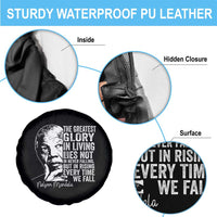 Nelson Mandela Quote Spare Tire Cover The Greatest Glory In Living Lies Not In Never Falling But In Rising