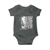 Nelson Mandela Quote Baby Onesie The Greatest Glory In Living Lies Not In Never Falling But In Rising
