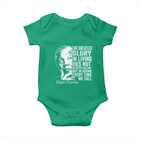 Nelson Mandela Quote Baby Onesie The Greatest Glory In Living Lies Not In Never Falling But In Rising