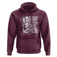 Nelson Mandela Quote Hoodie The Greatest Glory In Living Lies Not In Never Falling But In Rising