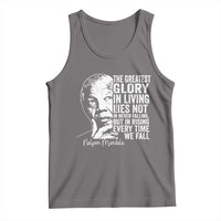 Nelson Mandela Quote Tank Top The Greatest Glory In Living Lies Not In Never Falling But In Rising