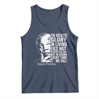 Nelson Mandela Quote Tank Top The Greatest Glory In Living Lies Not In Never Falling But In Rising