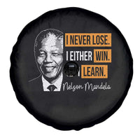 Nelson Mandela Quote Spare Tire Cover I Never Lose I Either Win Or I Learn