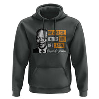 Nelson Mandela Quote Hoodie I Never Lose I Either Win Or I Learn