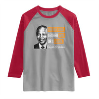 Nelson Mandela Quote Raglan Shirt I Never Lose I Either Win Or I Learn