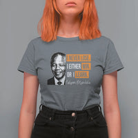 Nelson Mandela Quote T Shirt For Women I Never Lose I Either Win Or I Learn