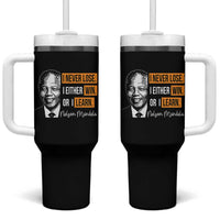 Nelson Mandela Quote Tumbler With Handle I Never Lose I Either Win Or I Learn
