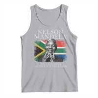 Nelson Mandela Quote Tank Top I Never Lose I Either Win Or I Learn Vintage South African Flag