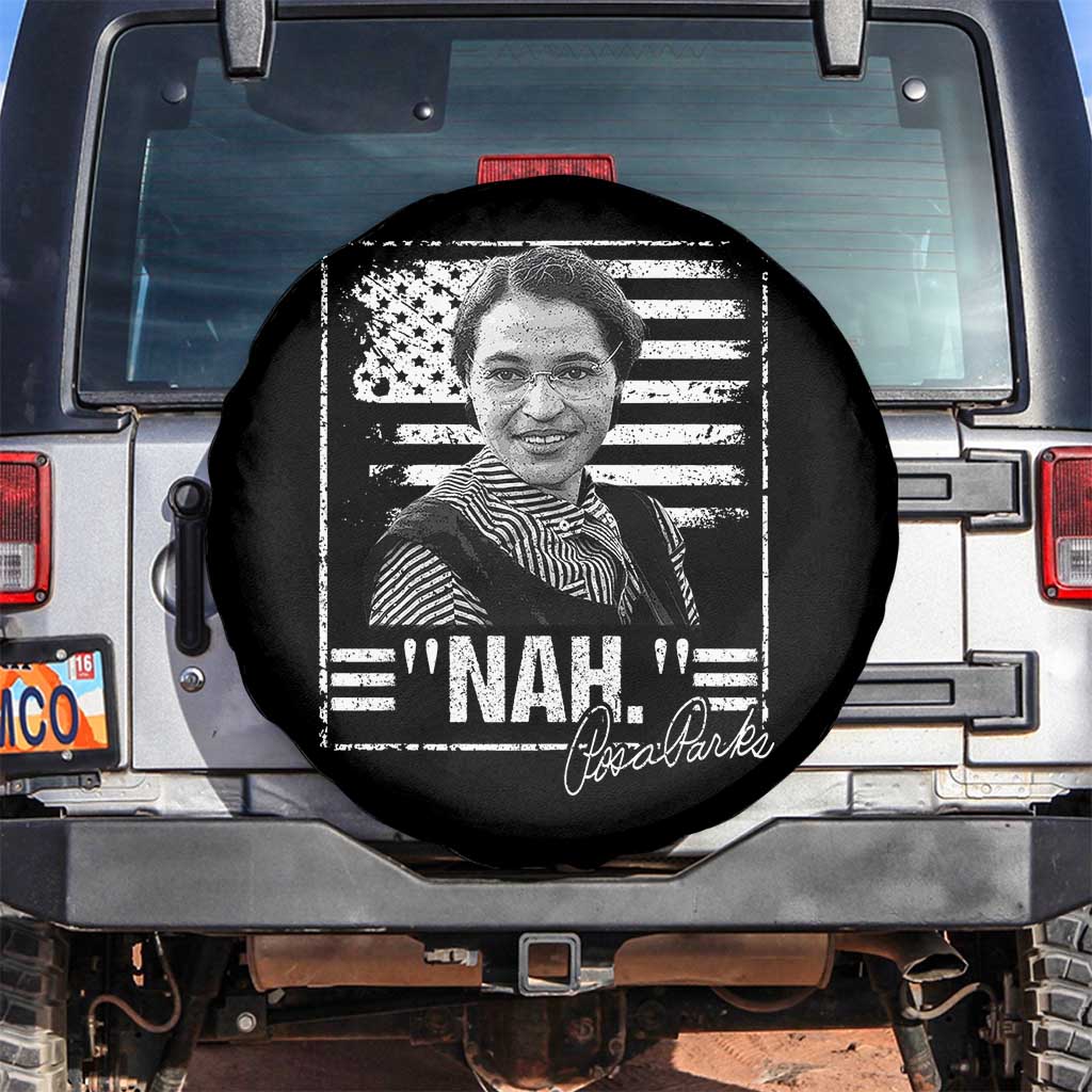 Rosa Parks Nah Quote Spare Tire Cover Black Movement Protest American Flag
