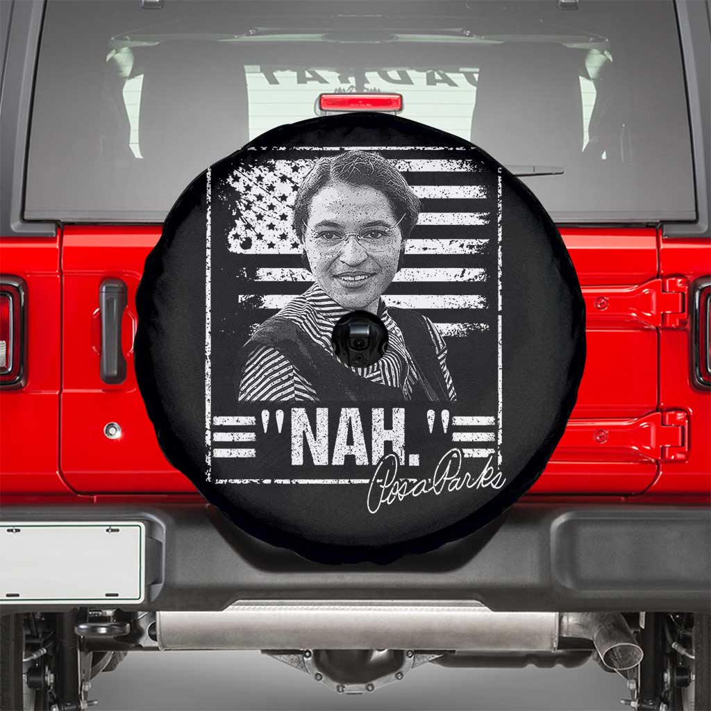 Rosa Parks Nah Quote Spare Tire Cover Black Movement Protest American Flag