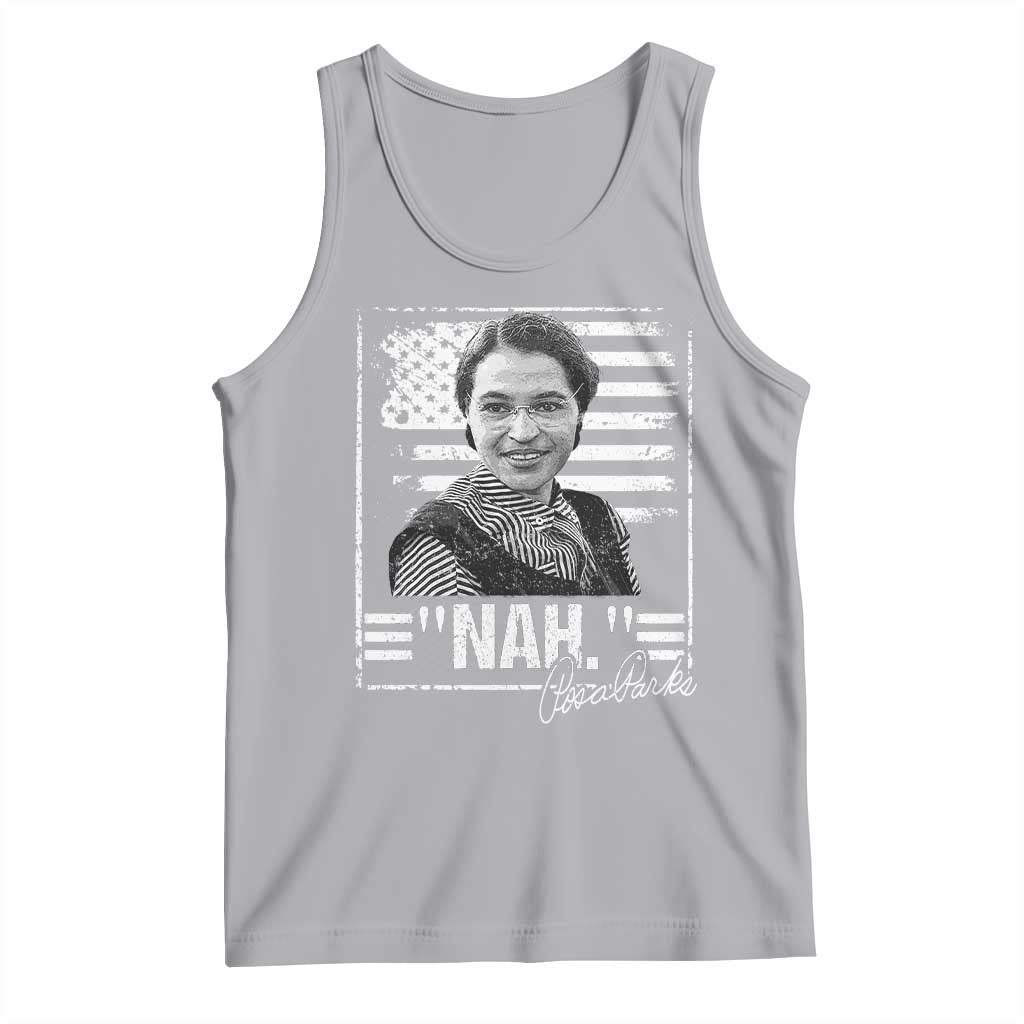 Rosa Parks Nah Quote Tank Top Black Movement Protest American Flag