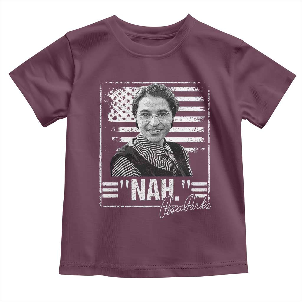 Rosa Parks Nah Quote Toddler T Shirt Black Movement Protest American Flag