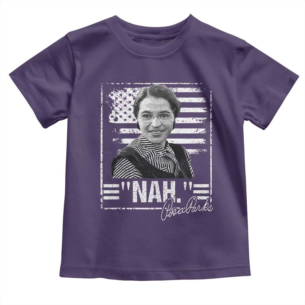 Rosa Parks Nah Quote Toddler T Shirt Black Movement Protest American Flag