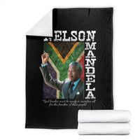 Nelson Mandela Quote Throw Blanket Real Leaders Must Be Ready To Sacrifice All For The Freedom