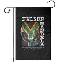 Nelson Mandela Quote Garden Flag Real Leaders Must Be Ready To Sacrifice All For The Freedom