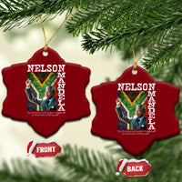 Nelson Mandela Quote Ceramic Ornament Real Leaders Must Be Ready To Sacrifice All For The Freedom