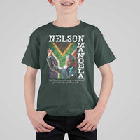 Nelson Mandela Quote T Shirt For Kid Real Leaders Must Be Ready To Sacrifice All For The Freedom