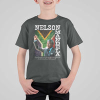 Nelson Mandela Quote T Shirt For Kid Real Leaders Must Be Ready To Sacrifice All For The Freedom