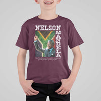 Nelson Mandela Quote T Shirt For Kid Real Leaders Must Be Ready To Sacrifice All For The Freedom