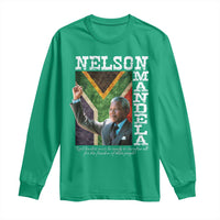Nelson Mandela Quote Long Sleeve Shirt Real Leaders Must Be Ready To Sacrifice All For The Freedom