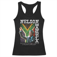 Nelson Mandela Quote Racerback Tank Top Real Leaders Must Be Ready To Sacrifice All For The Freedom