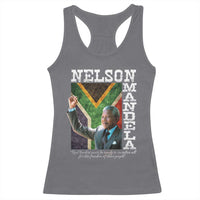 Nelson Mandela Quote Racerback Tank Top Real Leaders Must Be Ready To Sacrifice All For The Freedom