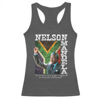 Nelson Mandela Quote Racerback Tank Top Real Leaders Must Be Ready To Sacrifice All For The Freedom