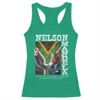 Nelson Mandela Quote Racerback Tank Top Real Leaders Must Be Ready To Sacrifice All For The Freedom