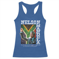 Nelson Mandela Quote Racerback Tank Top Real Leaders Must Be Ready To Sacrifice All For The Freedom