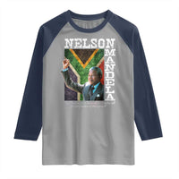 Nelson Mandela Quote Raglan Shirt Real Leaders Must Be Ready To Sacrifice All For The Freedom