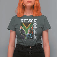 Nelson Mandela Quote T Shirt For Women Real Leaders Must Be Ready To Sacrifice All For The Freedom
