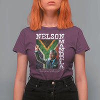 Nelson Mandela Quote T Shirt For Women Real Leaders Must Be Ready To Sacrifice All For The Freedom