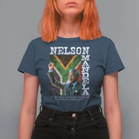 Nelson Mandela Quote T Shirt For Women Real Leaders Must Be Ready To Sacrifice All For The Freedom