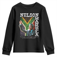 Nelson Mandela Quote Youth Sweatshirt Real Leaders Must Be Ready To Sacrifice All For The Freedom