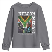 Nelson Mandela Quote Youth Sweatshirt Real Leaders Must Be Ready To Sacrifice All For The Freedom