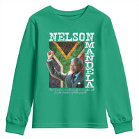 Nelson Mandela Quote Youth Sweatshirt Real Leaders Must Be Ready To Sacrifice All For The Freedom