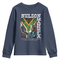 Nelson Mandela Quote Youth Sweatshirt Real Leaders Must Be Ready To Sacrifice All For The Freedom